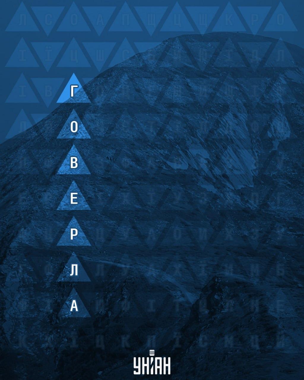 Λύση: Η λέξη 'Hoverla' είναι κρυμμένη κάθετα