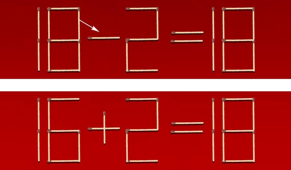 7 δευτερολέπτων παζλ: μόνο ένα σπίρτο πρέπει να μετακινηθεί