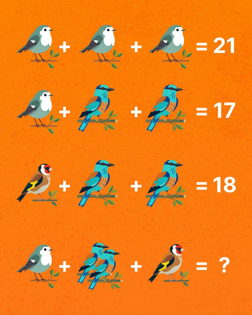 Μόνο μια ιδιοφυΐα μπορεί να μετρήσει όλα τα πουλιά: ένα εκπληκτικά δύσκολο παζλ