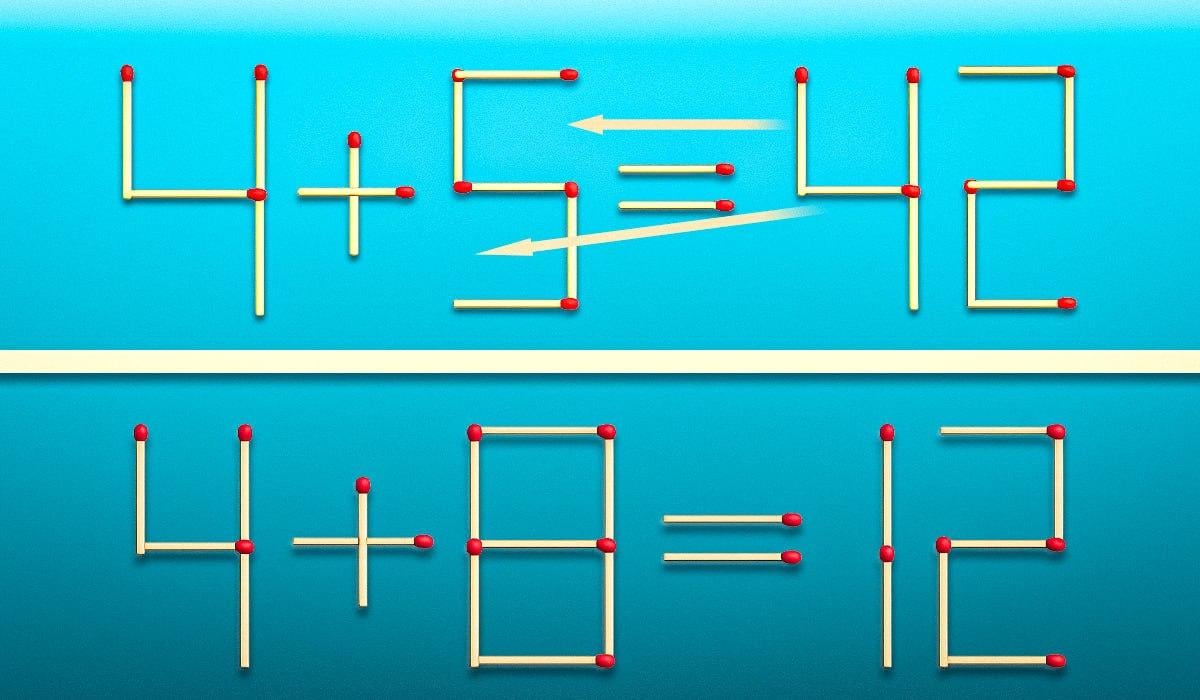 Σύρετε 2 σπίρτα και η ισότητα γίνεται σωστή: ένα γρήγορο τεστ IQ